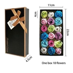 18 pcs & 1 Box Artificial Soap flower